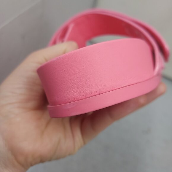 LOUIS VUITTON Pink LV Monogram Bom Dia Flat Slide Sandal - Picture 9 of 12